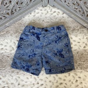 Janie and Jack jean shorts girls 4T denim floral Girlhoodcore garden party